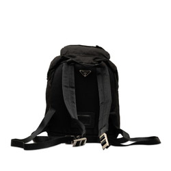 Prada Triangle Plate Backpack V153 Black Nylon Women's PRADA
