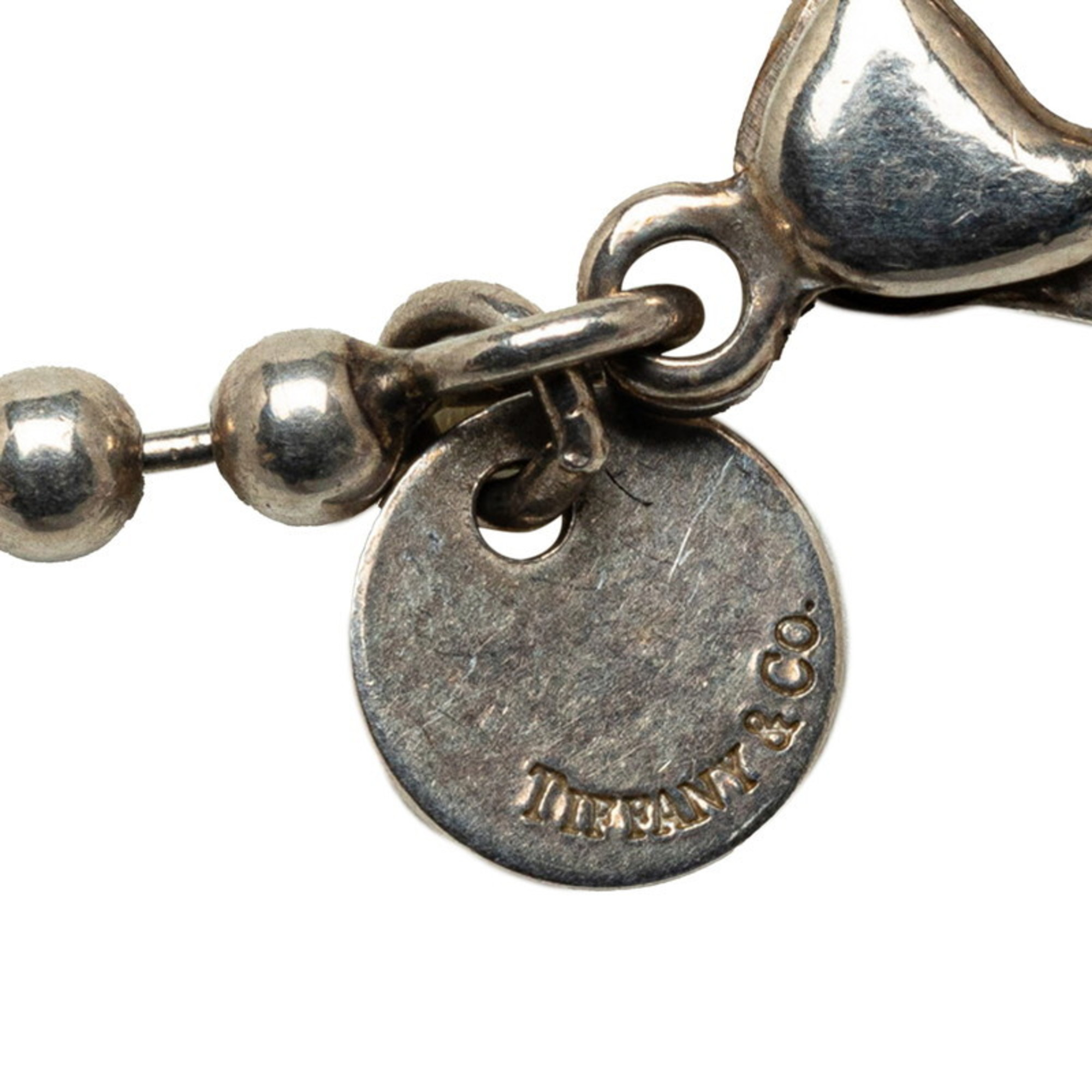 Tiffany Notes Heart Ball Chain Necklace Silver SV925 Women's TIFFANY&Co.