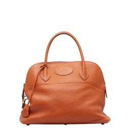 Hermes Polide 31 Handbag Shoulder Bag Orange Taurillon Clemence Women's HERMES