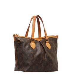 Louis Vuitton Monogram Palermo PM Handbag Shoulder Bag M40145 Brown PVC Leather Women's LOUIS VUITTON