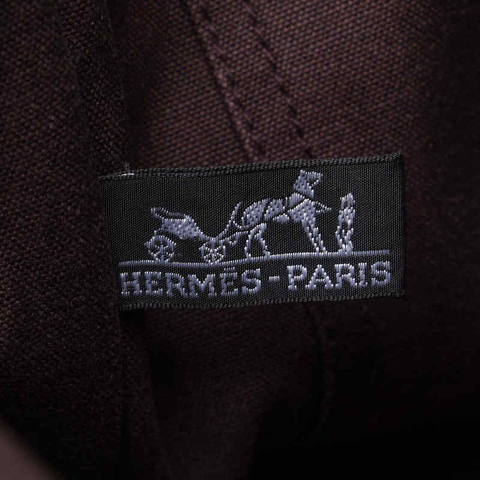 Hermes Foul Tote MM Handbag Bag Red Canvas Women's HERMES