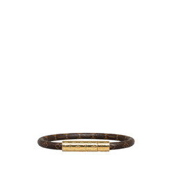 Louis Vuitton Monogram Bracelet Daily Confidential M6431E Brown Gold PVC Plated Women's LOUIS VUITTON
