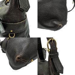 Burberry Shoulder Bag Leather Brown Women's z0693