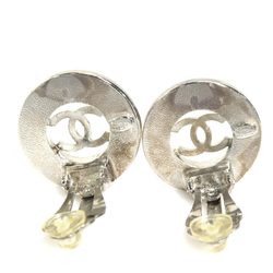 CHANEL Coco Mark Metal Silver Earrings for Women e58533a