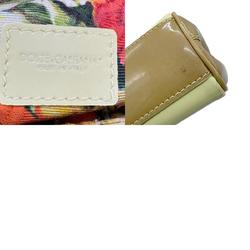 Dolce & Gabbana DOLCE&GABBANA Shoulder Bag Patent Leather Beige x Cream Women's z0658