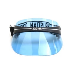 Christian Dior Sun Visor JA DIOR Plastic Blue Women's h30237i