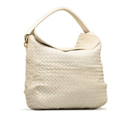 Bottega Veneta Intrecciato Bag Handbag White Leather Women's BOTTEGAVENETA