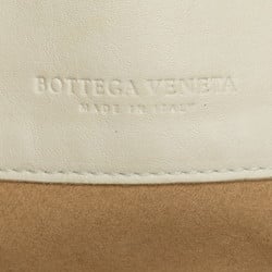 Bottega Veneta Intrecciato Bag Handbag White Leather Women's BOTTEGAVENETA