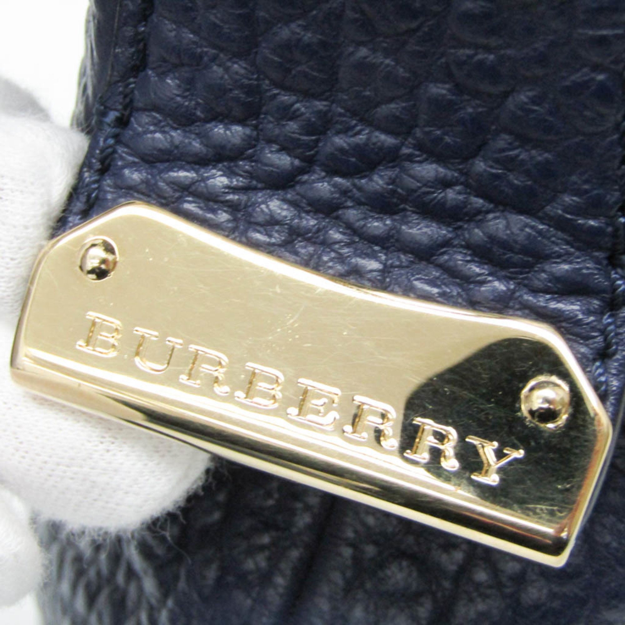 Burberry 3898213 Women's Leather Handbag,Shoulder Bag Navy