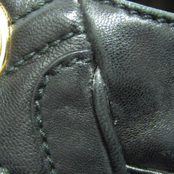 Salvatore Ferragamo Gancini AB-21 C003 Women's Leather Tote Bag Black