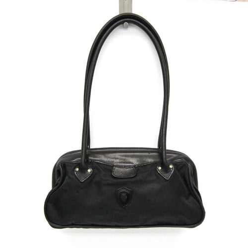 Felisi Women's Leather,Nylon Tote Bag Black