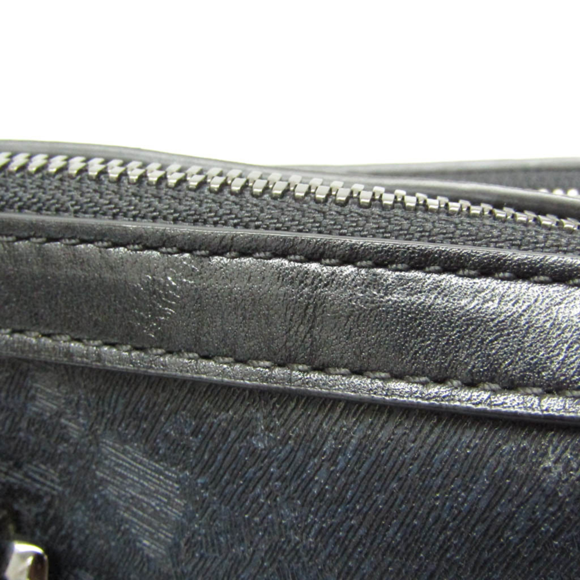 Tumi 68420MBCE Men's PVC,Leather Document Case,Shoulder Bag Black
