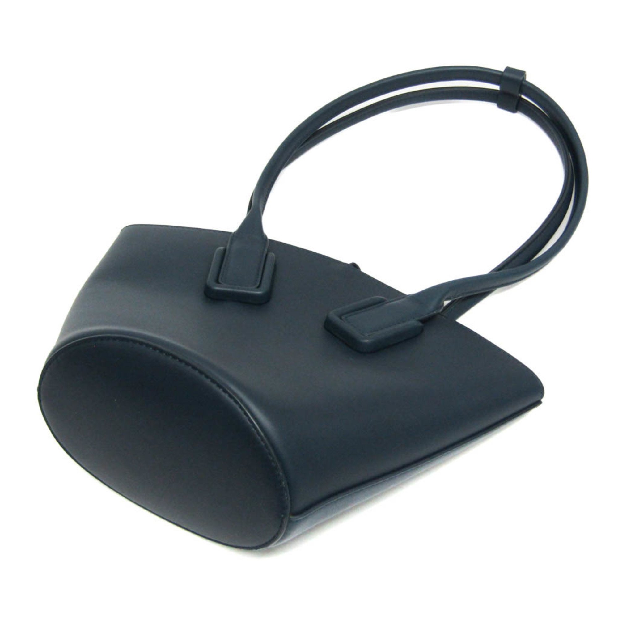 Bottega Veneta Small Basket 592133 Women's Leather Tote Bag Navy
