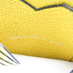 Valextra V8L70 Men,Women Leather Long Wallet (bi-fold) Yellow