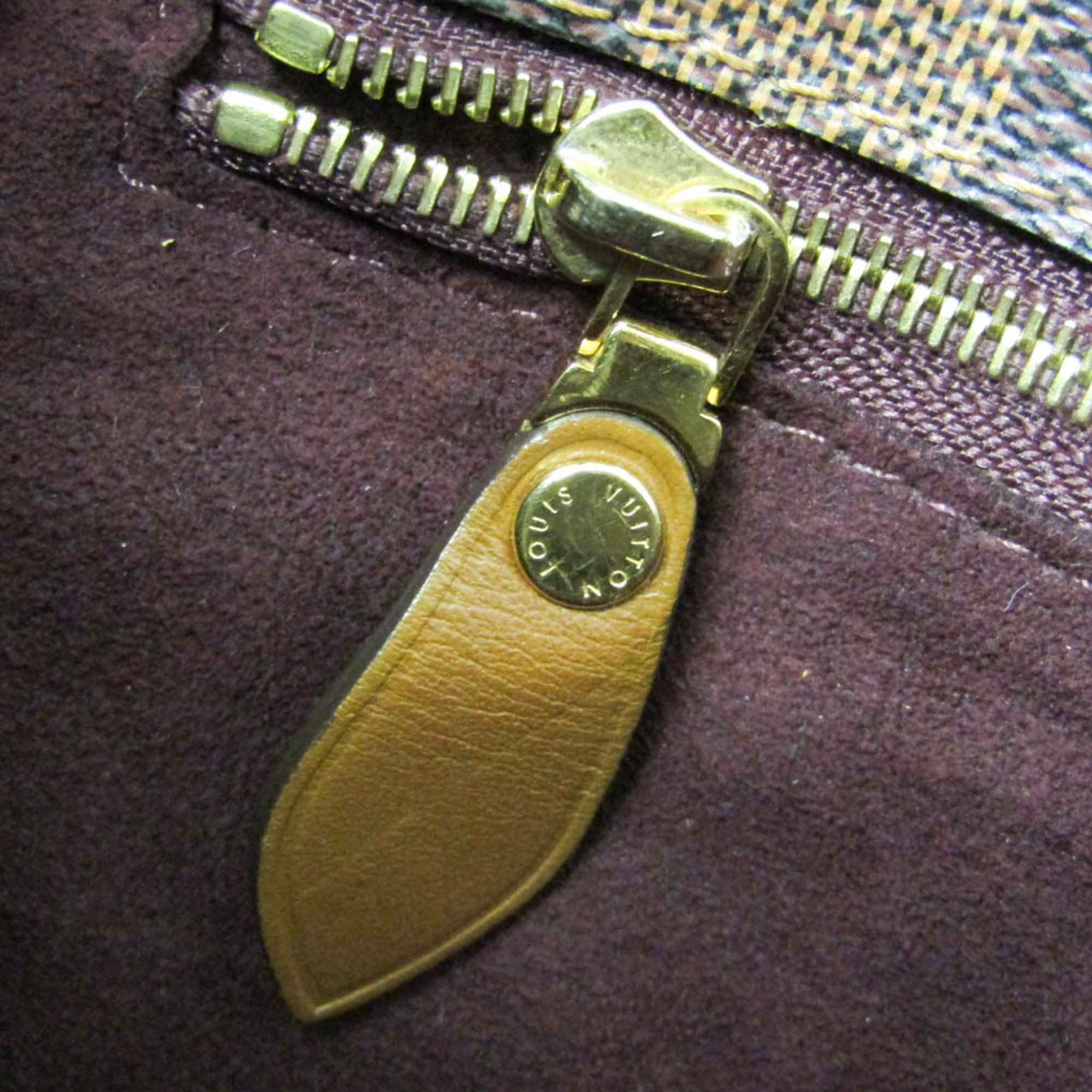 Louis Vuitton Damier Ascot N41273 Women's Handbag Ebene