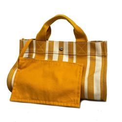 Hermes Tote Bag Cannes PM Canvas Orange Women's