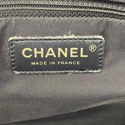 Chanel Tote Bag New Travel Nylon Black Champagne Women's