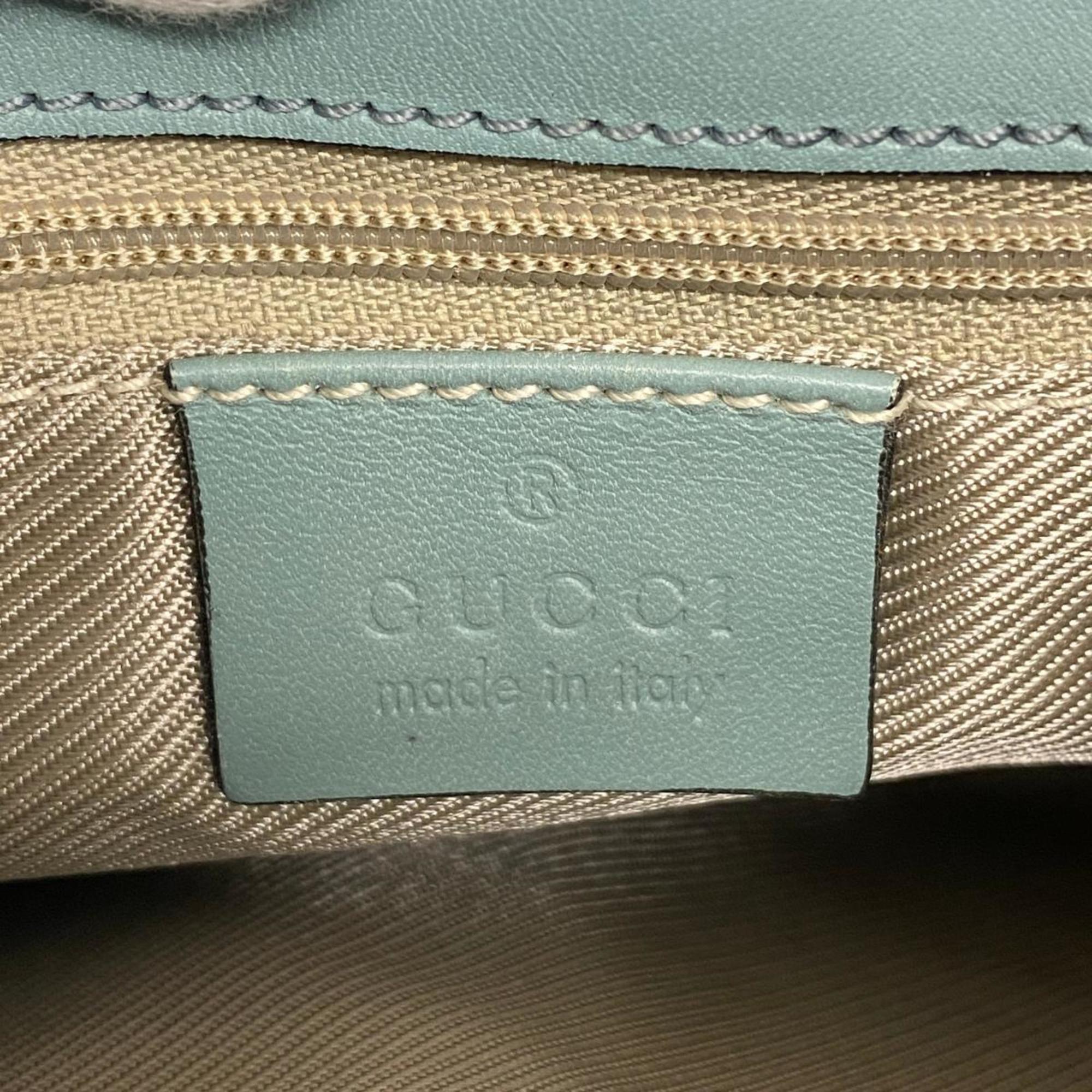 Gucci handbag 0014057 suede leather blue ladies