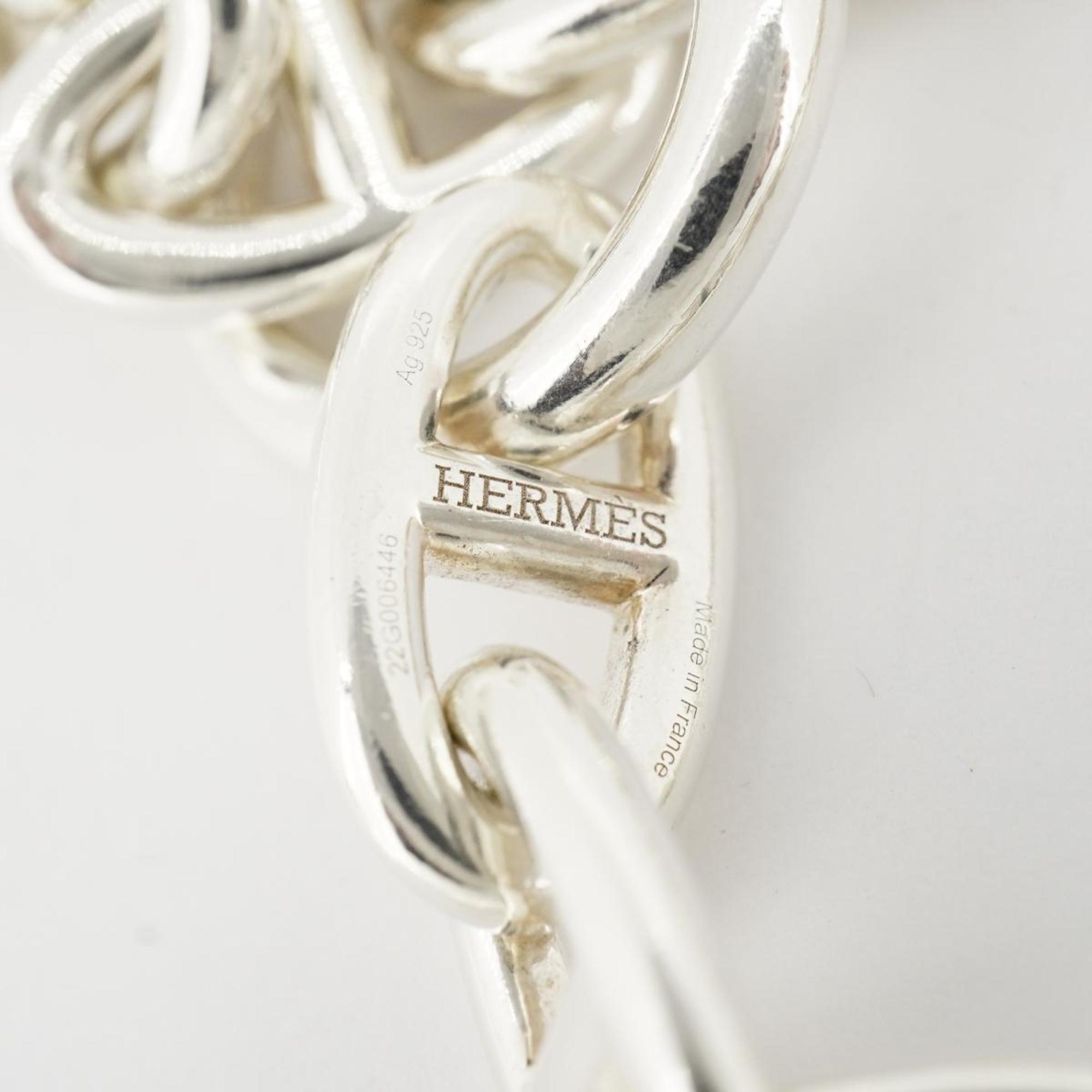 Hermes Bracelet Chaine d'Ancre 14 Links 925 Silver Women's