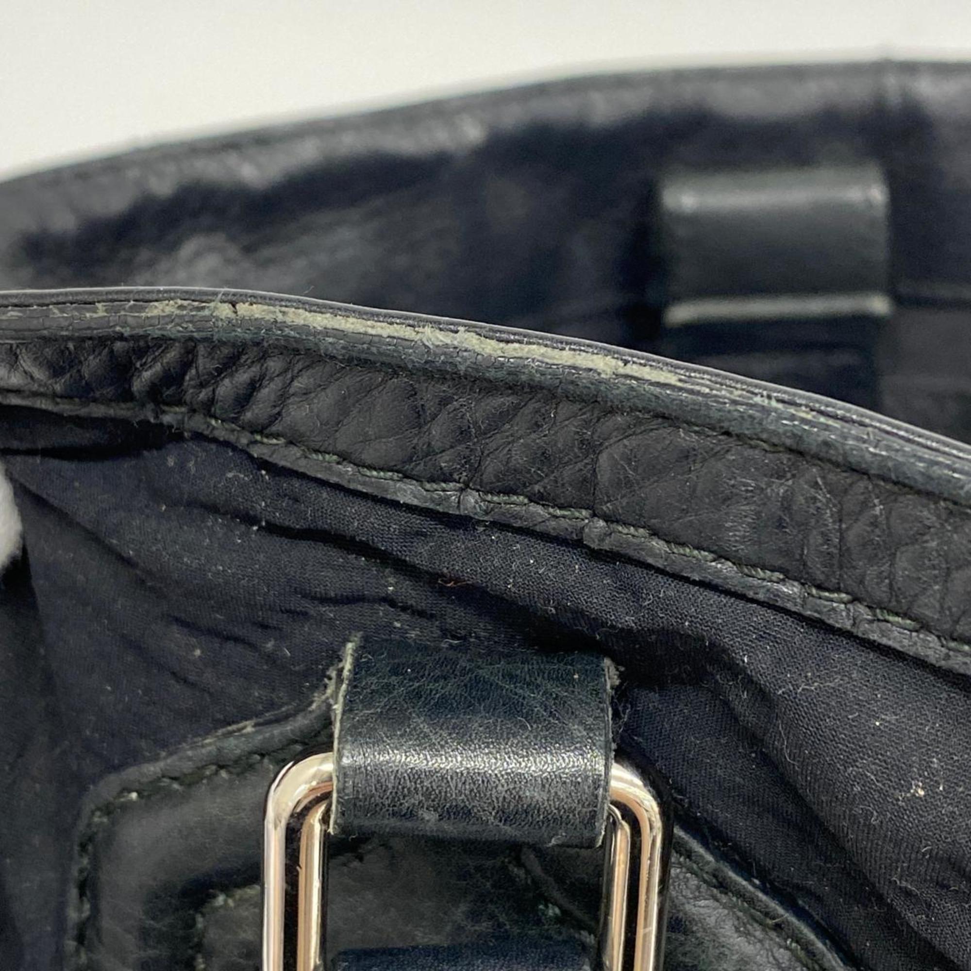Gucci Tote Bag Neoprene 241101 Leather Black Women's