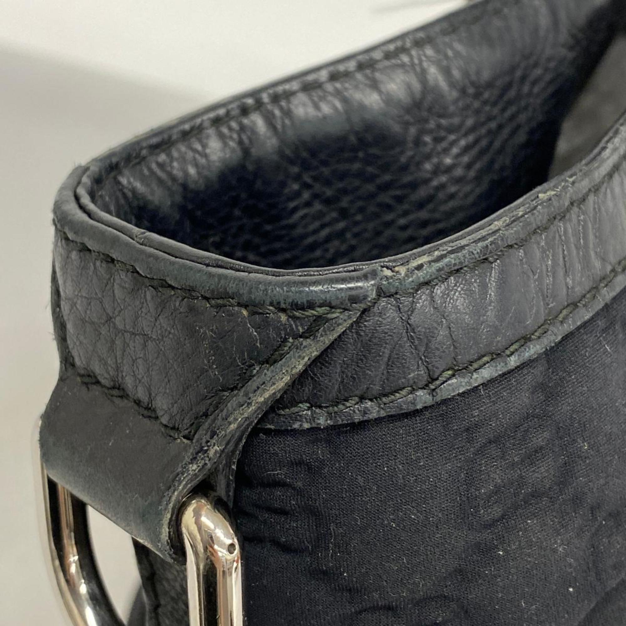 Gucci Tote Bag Neoprene 241101 Leather Black Women's