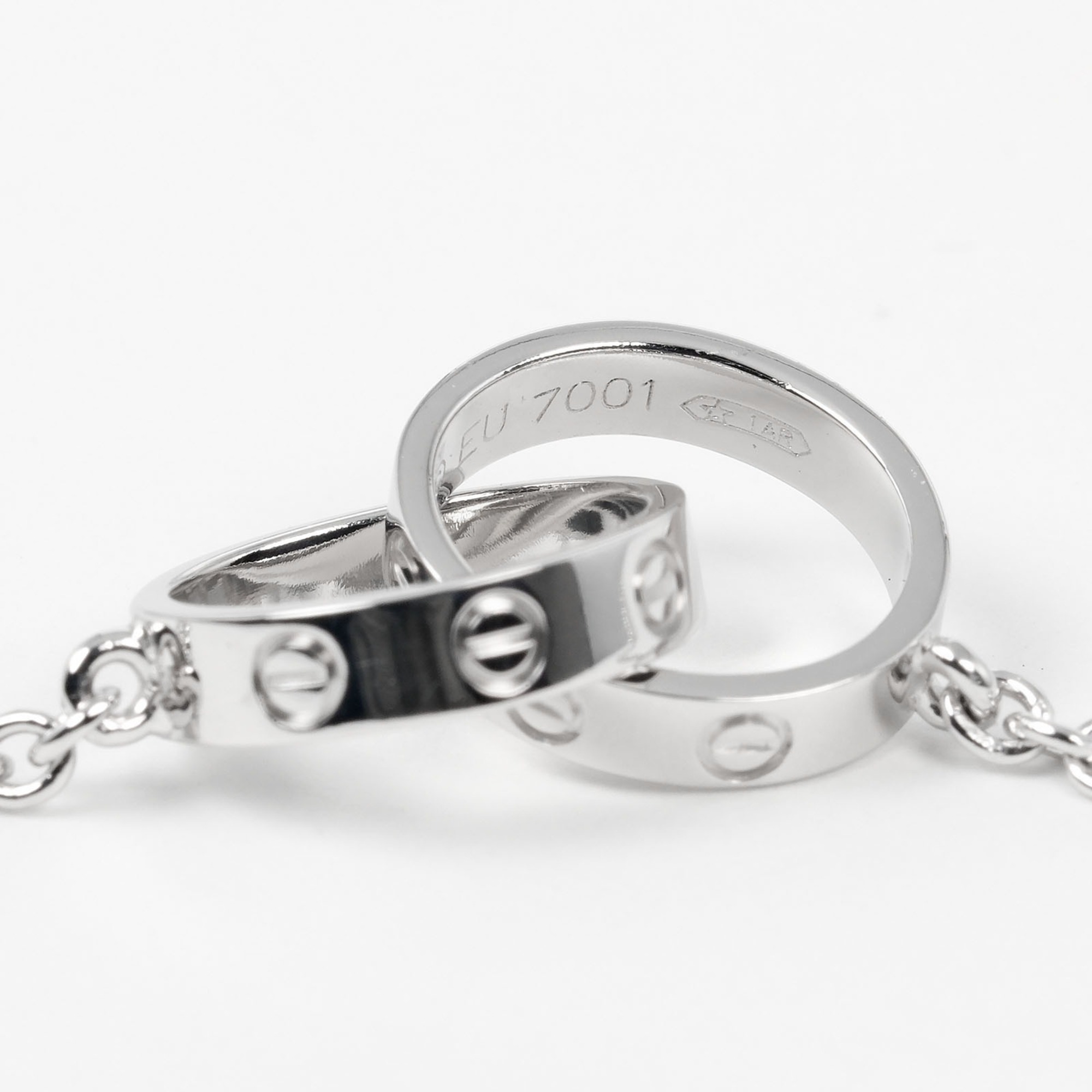 Cartier Baby Love Bracelet, 15.5cm wrist, K18 WG, white gold, approx. 4.06g, I132124050