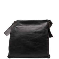 Bottega Veneta Intrecciato Shoulder Bag Black Leather Women's BOTTEGAVENETA