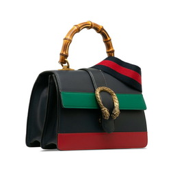 Gucci Dionysus Bamboo Handbag Shoulder Bag 448075 Navy Red Green Leather Women's GUCCI