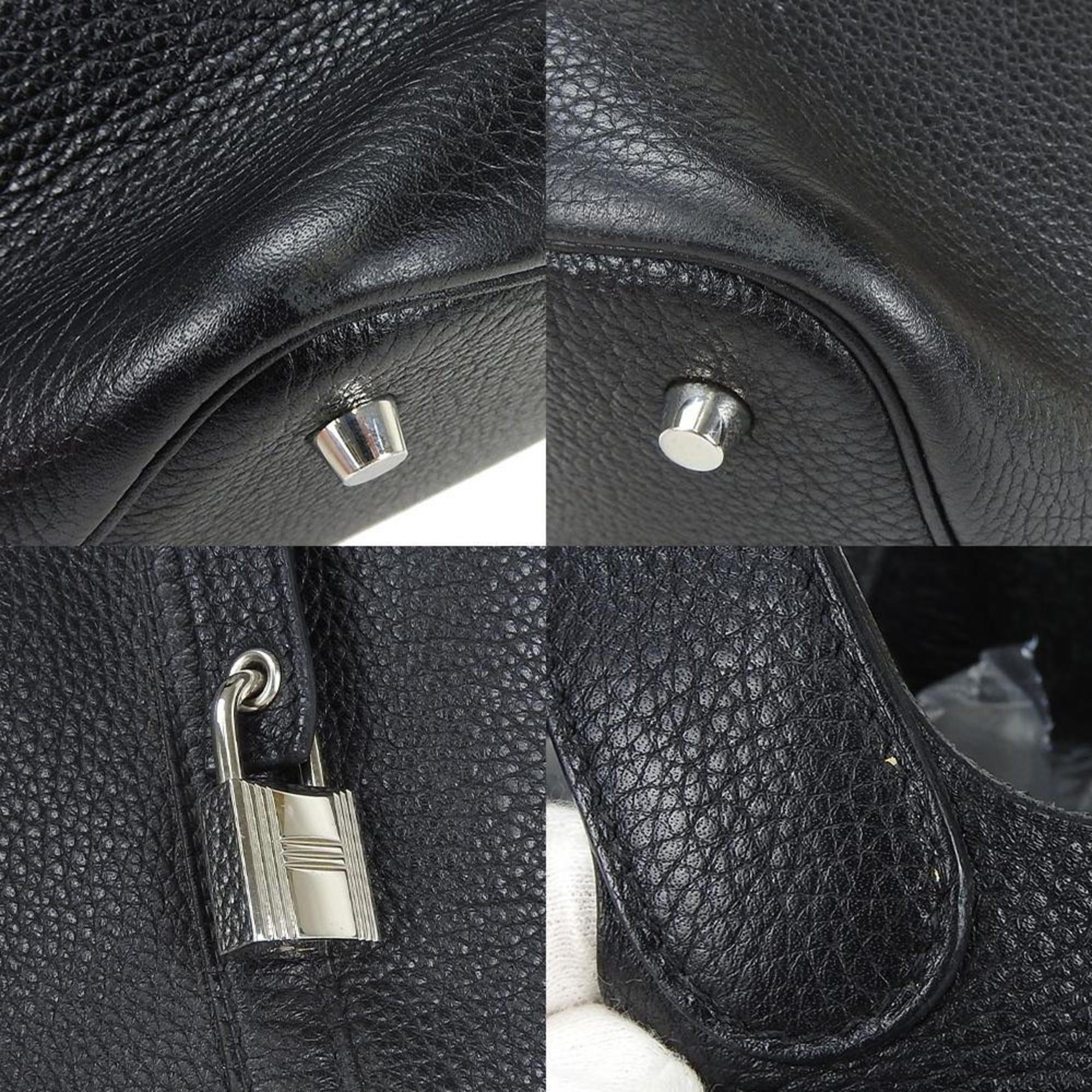 Hermes handbag Picotin Lock MM Taurillon Clemence black □M stamped ladies HERMES