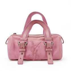 Yves Saint Laurent Handbag 144336 Kahala Canvas Leather Pink Bag Women's YVES SAINT LAURENT