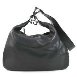 GUCCI Shoulder Bag Leather Black Women's e58523a