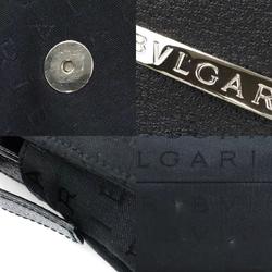 BVLGARI Shoulder Bag Canvas/Leather Black Women's h30203f