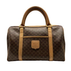 CELINE handbag, macadam coated canvas, brown, unisex z0451