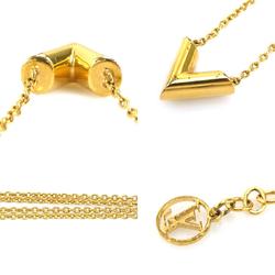 Louis Vuitton Essential V Metal Gold Necklace for Women M61083 e58539a