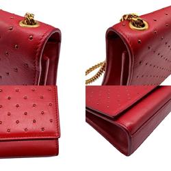 Saint Laurent shoulder bag, leather, red, women's, 364051 z0461