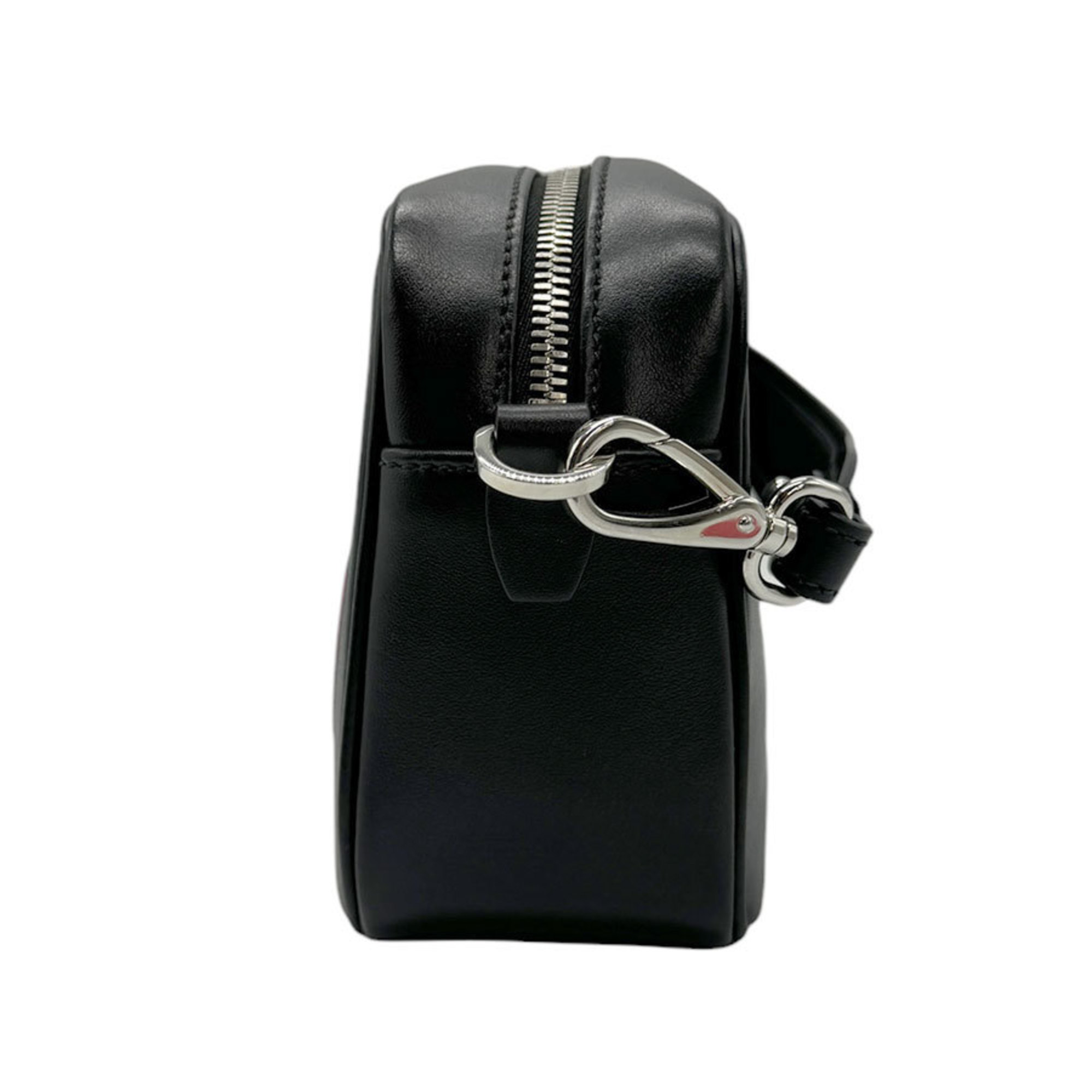 PRADA Shoulder Bag Leather Black Unisex 1BH093 z0662