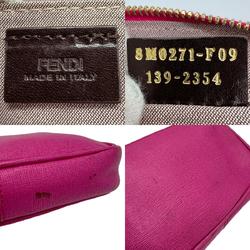 FENDI Pouch Leather Magenta Women's 8M0271-F09 z0593