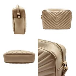 Saint Laurent shoulder bag Lou leather beige gold women's z0460