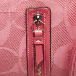 Coach Signature Backpack F16548 Pink Canvas Enamel Women's COACH