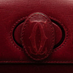 Cartier Must Line Backpack Wine Red Leather Women's CARTIER