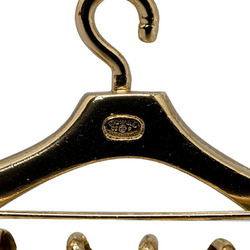 Chanel Gripoa Hanger Motif Coco Mark Brooch Gold Plated Women's CHANEL