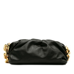 Bottega Veneta The Chain Pouch Bag Black Leather Women's BOTTEGAVENETA