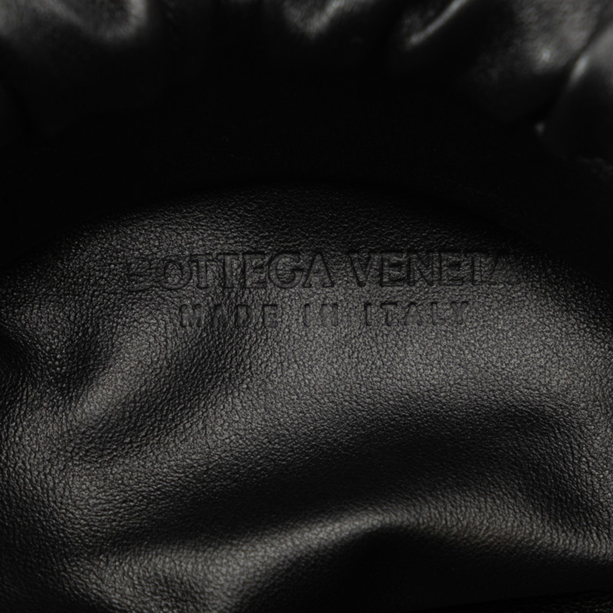 Bottega Veneta The Chain Pouch Bag Black Leather Women's BOTTEGAVENETA