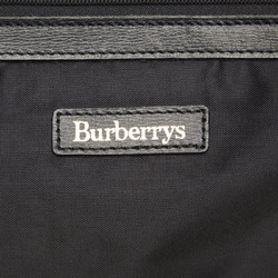 Burberry Nova Check Boston Bag Travel Red Multicolor Nylon Leather Women's BURBERRY