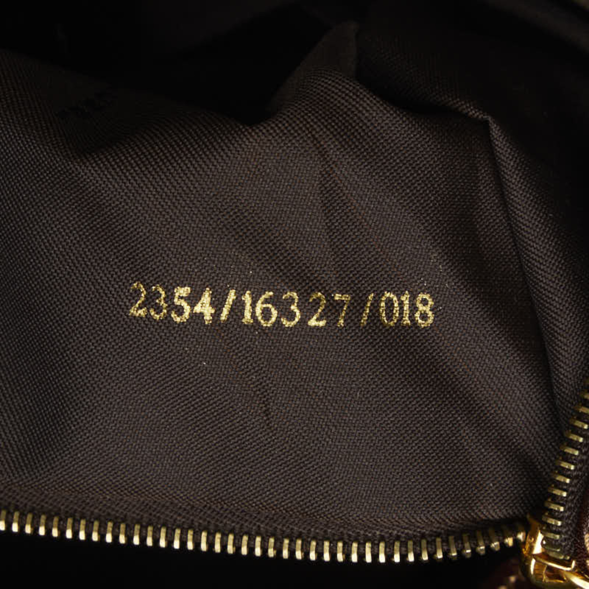 FENDI Zucchino Handbag Boston Bag 16327 Beige Brown Vinyl Leather Women's