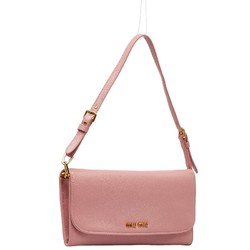 Miu Miu Miu Long Wallet Chain Shoulder Pink Leather Women's MIUMIU