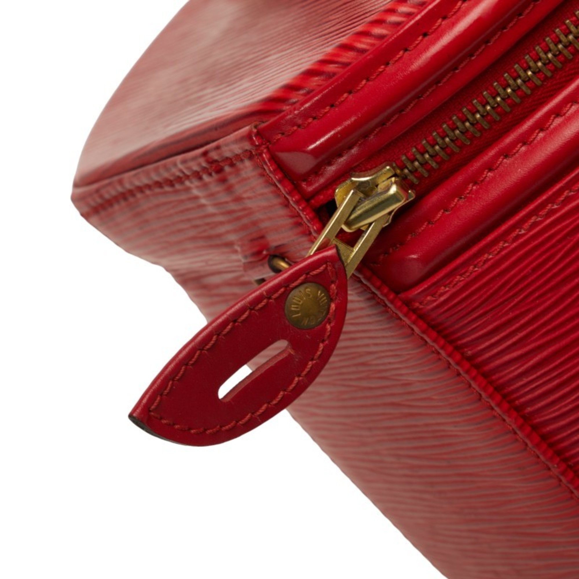 Louis Vuitton Epi Cannes Handbag Vanity Bag M48037 Castilian Red Leather Women's LOUIS VUITTON
