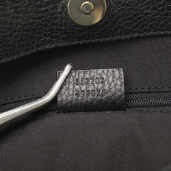 Gucci GG Pattern Tote Bag 353702 Black Nylon Leather Women's GUCCI