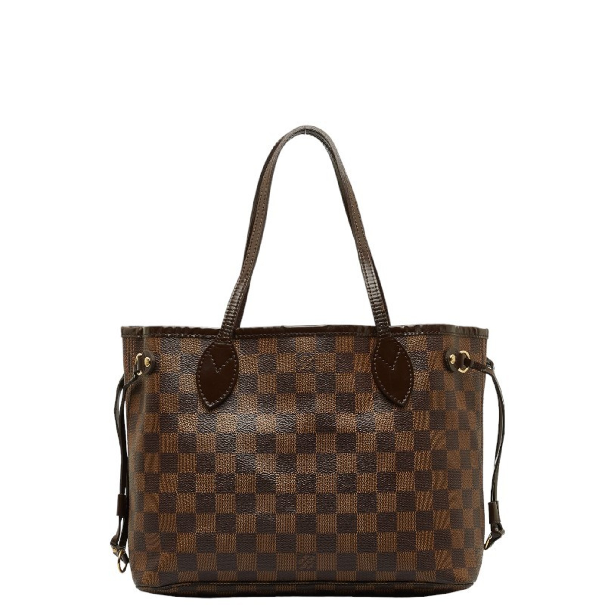 Louis Vuitton Damier Neverfull PM Handbag Tote Bag N51109 Brown PVC Leather Women's LOUIS VUITTON