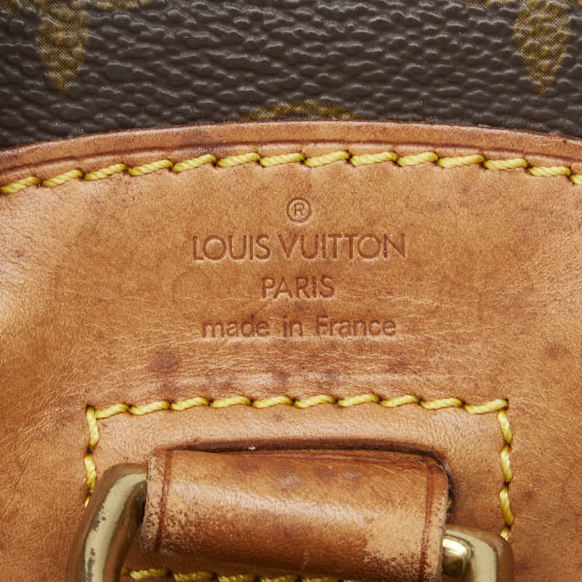 Louis Vuitton Monogram Montsouris PM Backpack M51137 Brown PVC Leather Women's LOUIS VUITTON